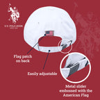 U.S Polo Assn. Embroidered Pony Horse Logo Since 1890 Adjustable Cotton Baseball Hat with Curved Brim, White, One Size