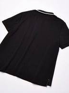 Nautica Men's Classic Fit Short Sleeve Dual Tipped Collar Polo Shirt, True black, 3X-Large