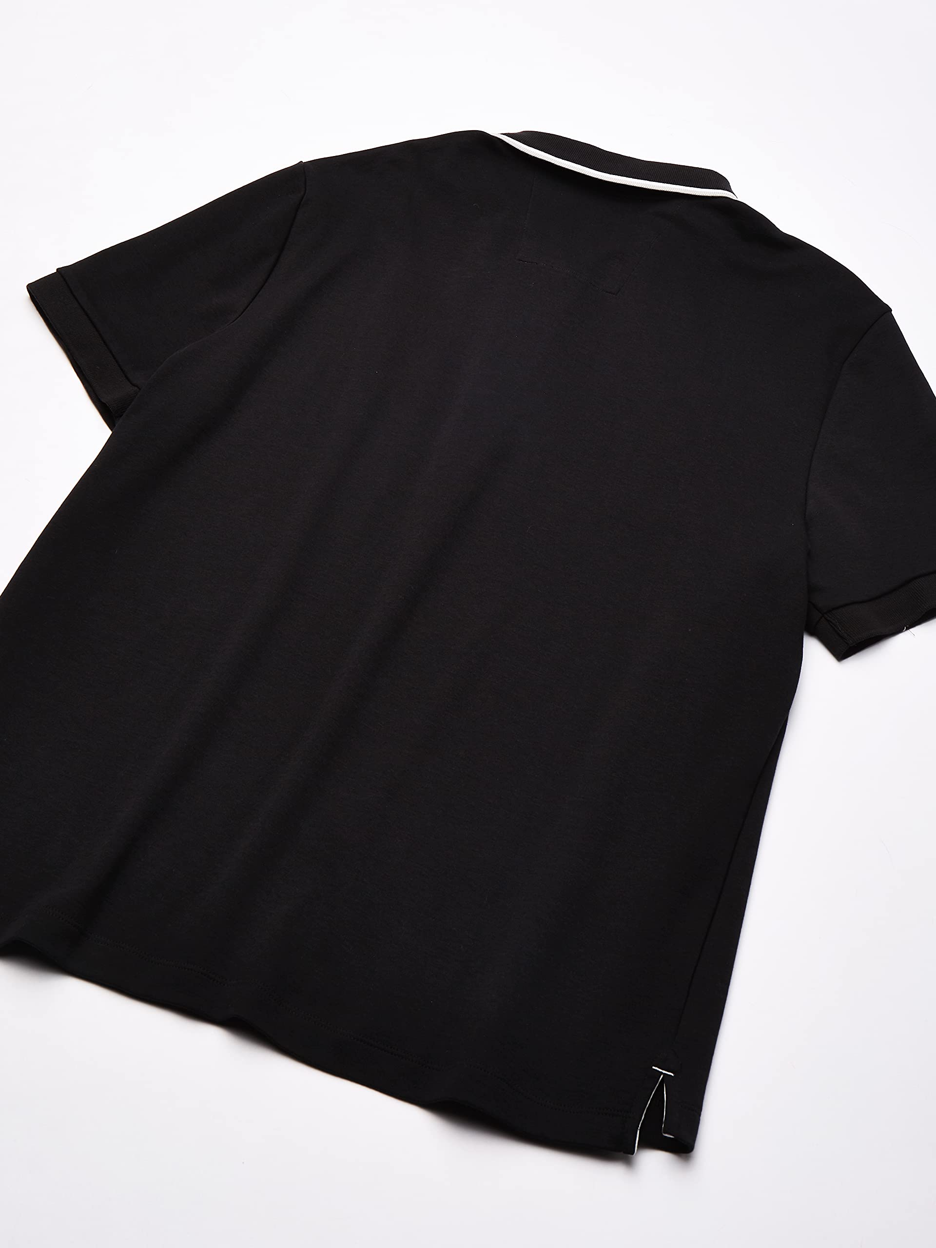 Nautica Men's Classic Fit Short Sleeve Dual Tipped Collar Polo Shirt, True black, 3X-Large