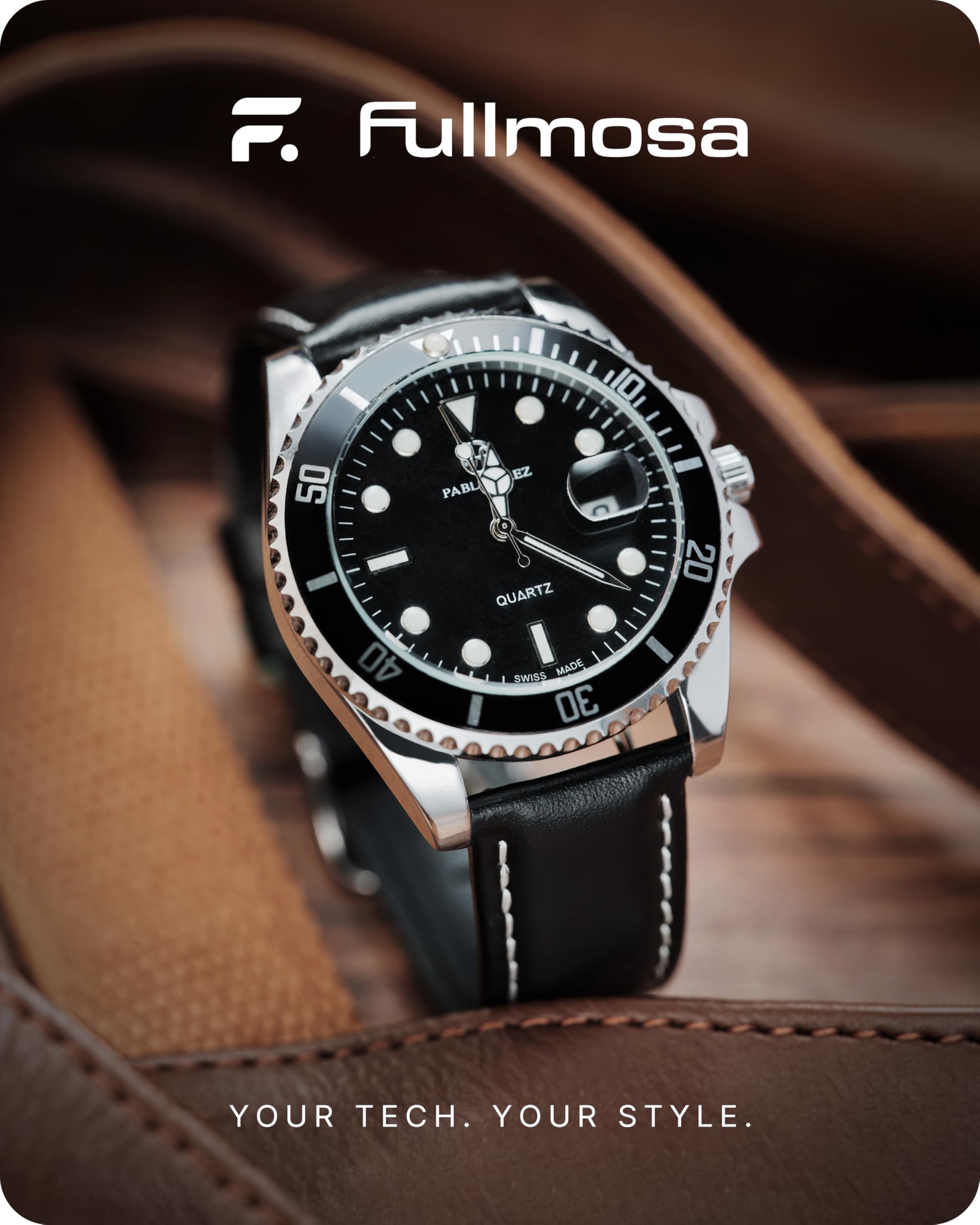 Fullmosa 22mm Leather Watch Bands compatible with Samsung galaxy Watch 46mm,galaxy Watch 3 45mm,gear S3 Frontierclassic,Huawei W