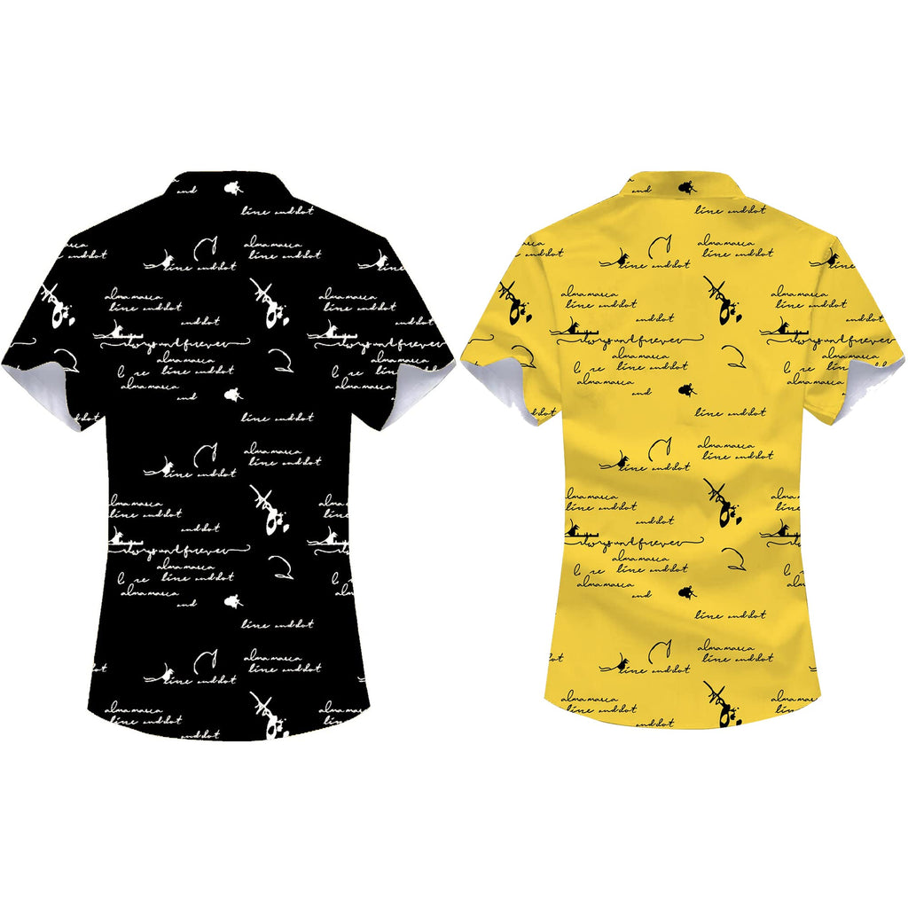 Kadiyu BoyS Lycra Blend Shirt With Half Sleeves Round Collar Neck Botton Down Closure Printed Pattern Relaxed Fit And Standard
