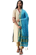 Soch Women Cotton Blend Self Design Dupatta