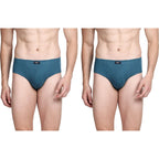 Pepe Jeans Innerwear MenS Cotton Brief (Pack Of 1) (Clb01_Cyan_M)