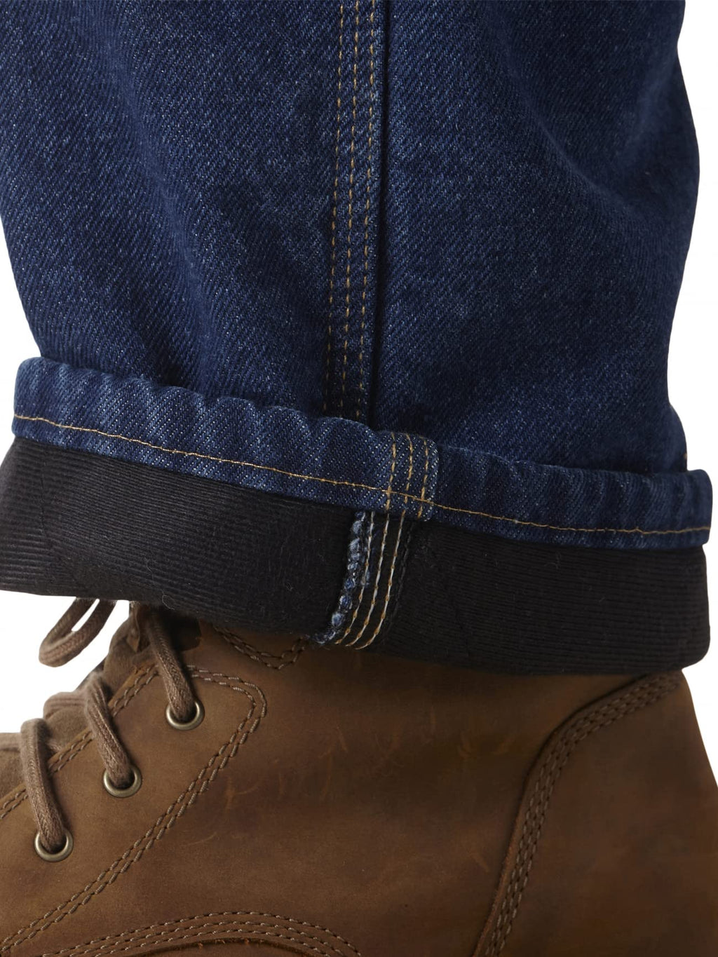 Wrangler Riggs Workwear Men's Lined Relaxed Fit Jean,Antique Indigo,42W x 30L