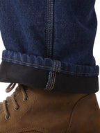 Wrangler Riggs Workwear Men's Lined Relaxed Fit Jean,Antique Indigo,42W x 30L
