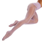 Frola Oil Shiny Stockings Pantyhose 360Seamless Crotch High Waist Smooth Tights for Women(Medium,1Pair Violet)