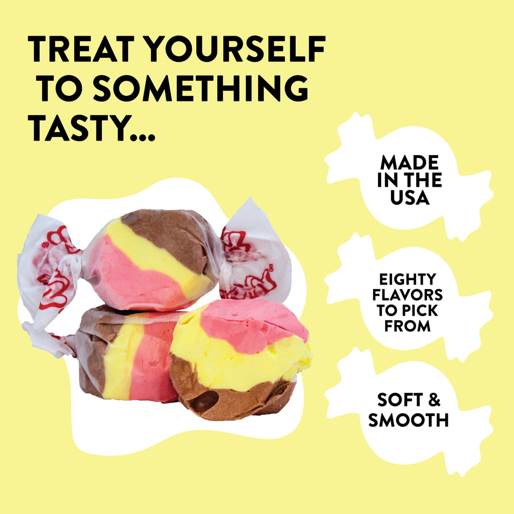 Taffy Town Saltwater Taffy, Banana Split, 25Lb