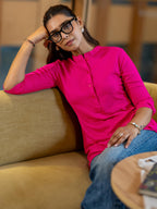 Libas WomenS Straight Tunics (58226_Pink