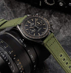 Ritche Christmas Gift 20mm Canvas Wristbands Watch Bands for Galaxy Watch 6 Classic Omega x Swatch Moonswatch Replacement Quick