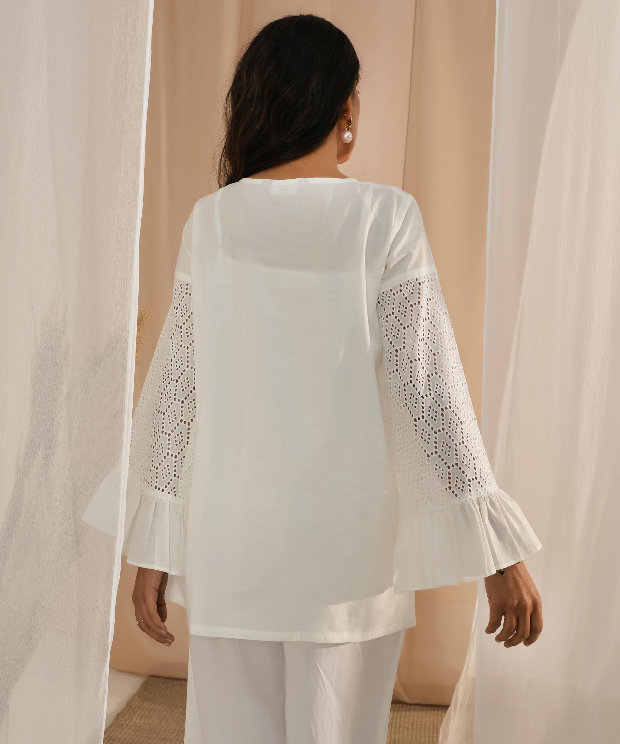 Libas Womens Solid Cotton Straight Kurti For Women