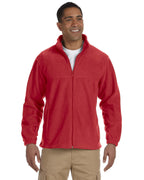 Mens 8 oz Full-Zip Fleece - BLAcK - 5XL(D0102H76FH6)