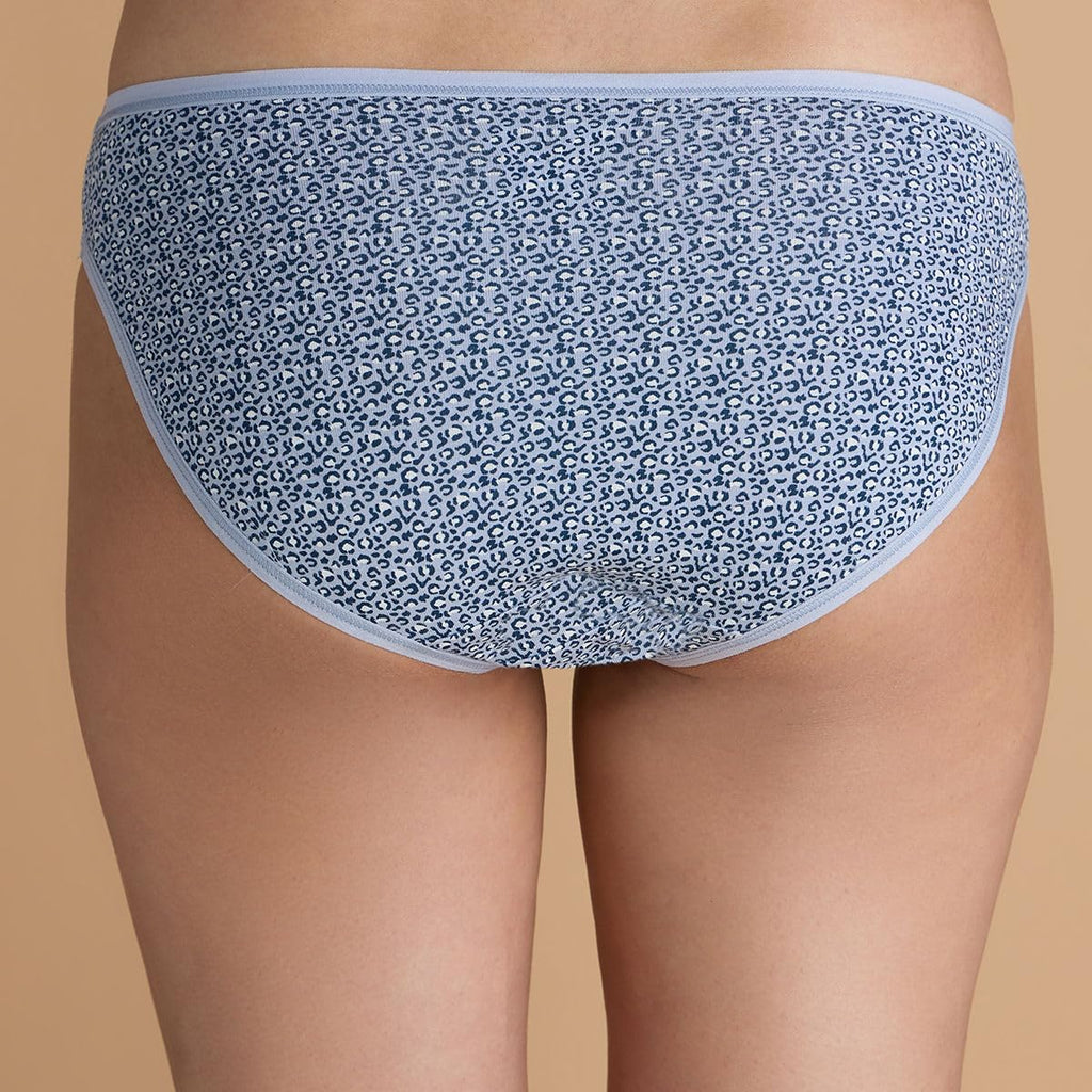 NYKD (NYP030 Assorted (Pack of 3) Low Rise Bikini Panty Underwear for Women | Super Soft, Breathable Cotton with Anti Microbial