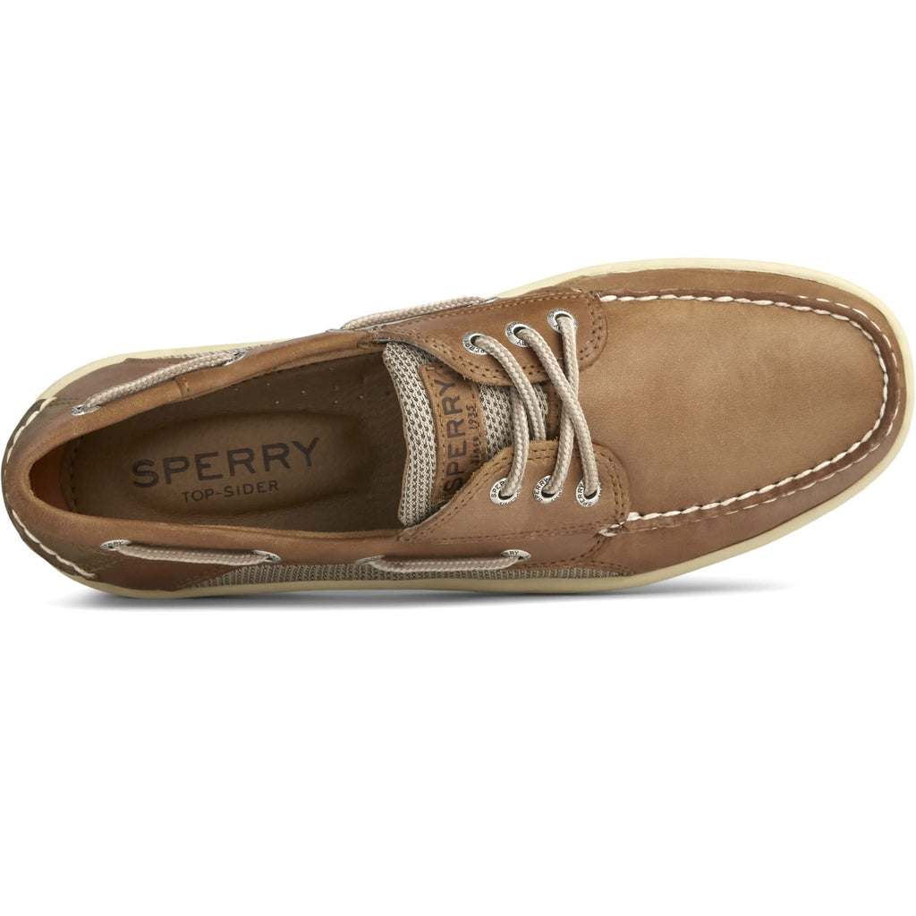 SPERRY Top-Sider Billfish Mens Casual Moc Toe Leather Boat Shoes Dark Tan WIDE WIDTH 8.5