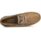 SPERRY Top-Sider Billfish Mens Casual Moc Toe Leather Boat Shoes Dark Tan WIDE WIDTH 8.5