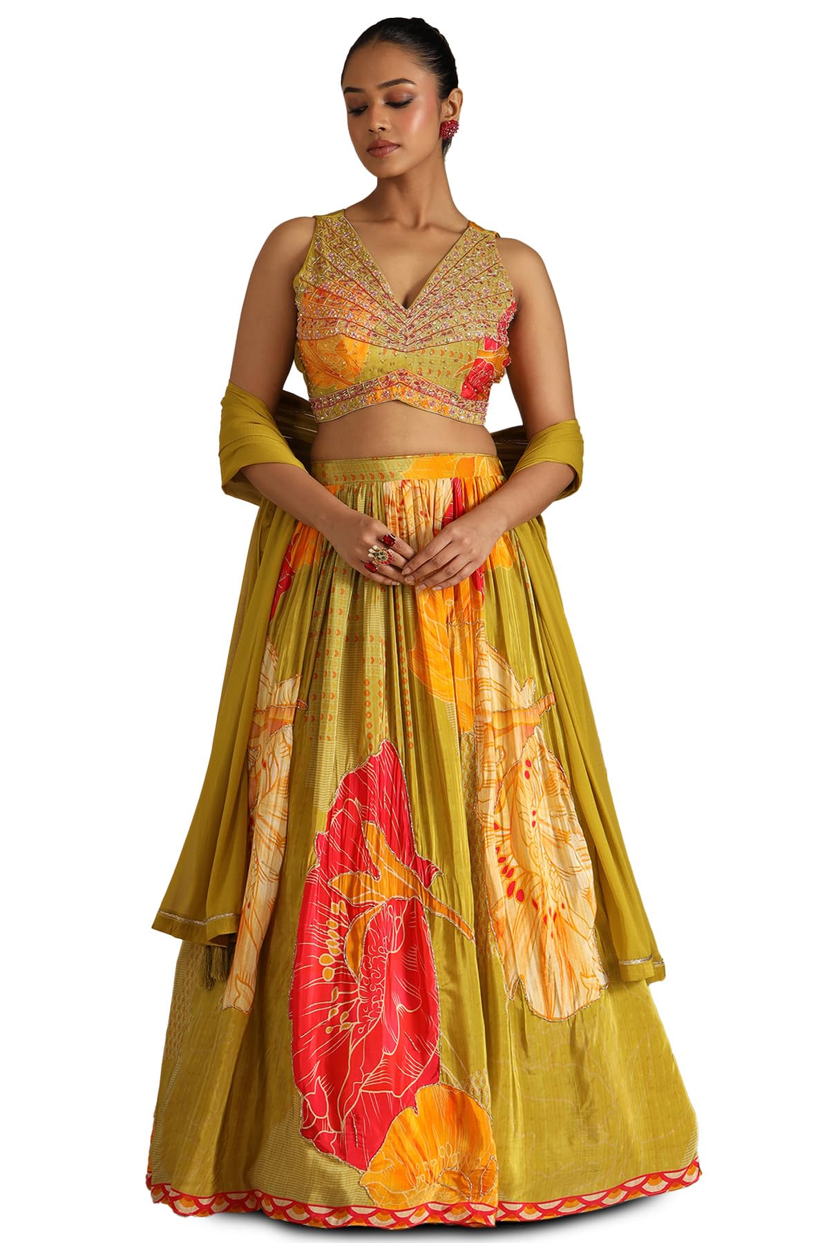 Soch Women Viscose Floral Print Ethnic Wear