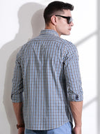 Thomas Scott Mens | Checks Printed | Long Sleeve | Regular Fit | 100% Cotton | Casual & Semi Formal | Shirt for Men (Available