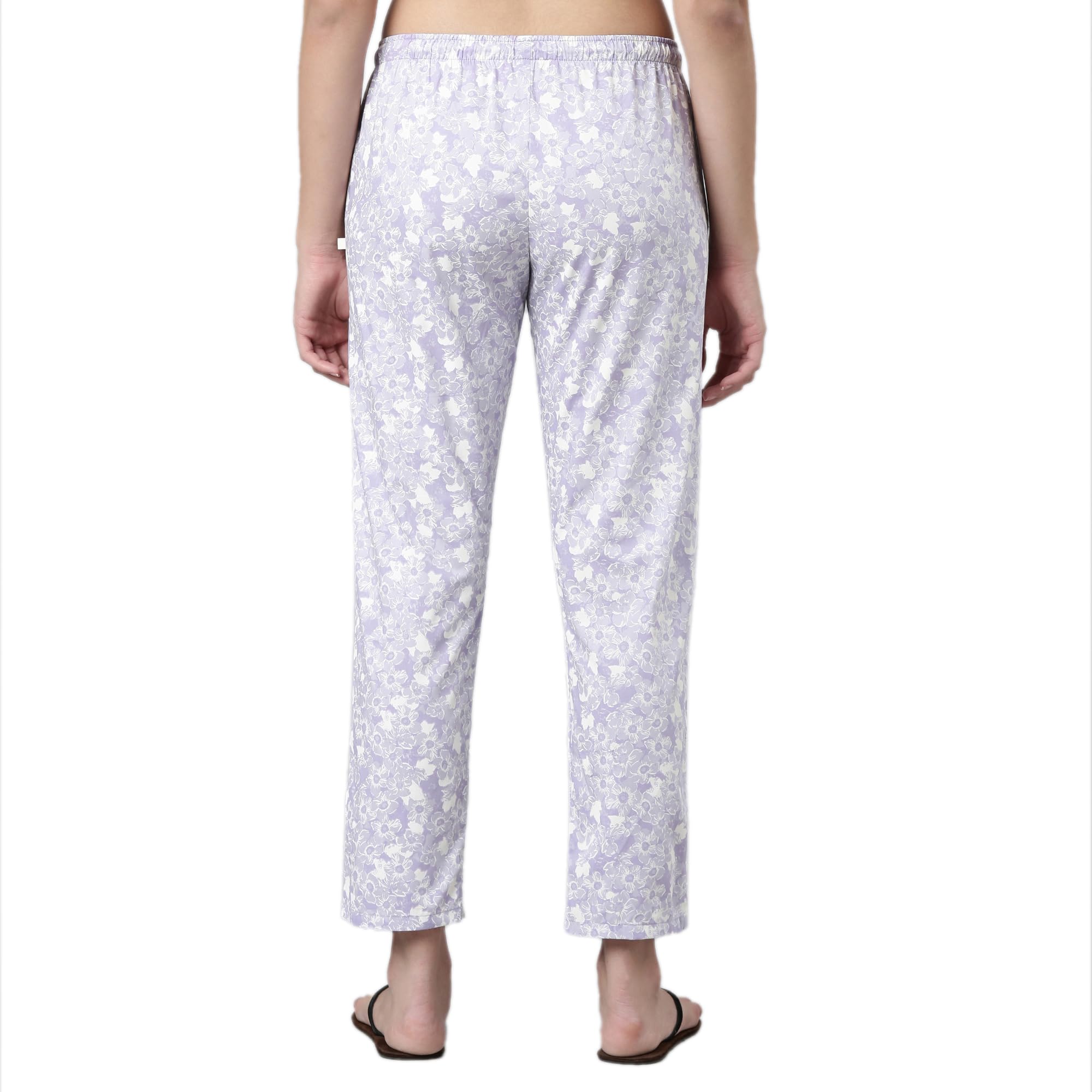 Enamor E4A5 Mid-Rise Straight Leg Pant for Women with Side Pockets