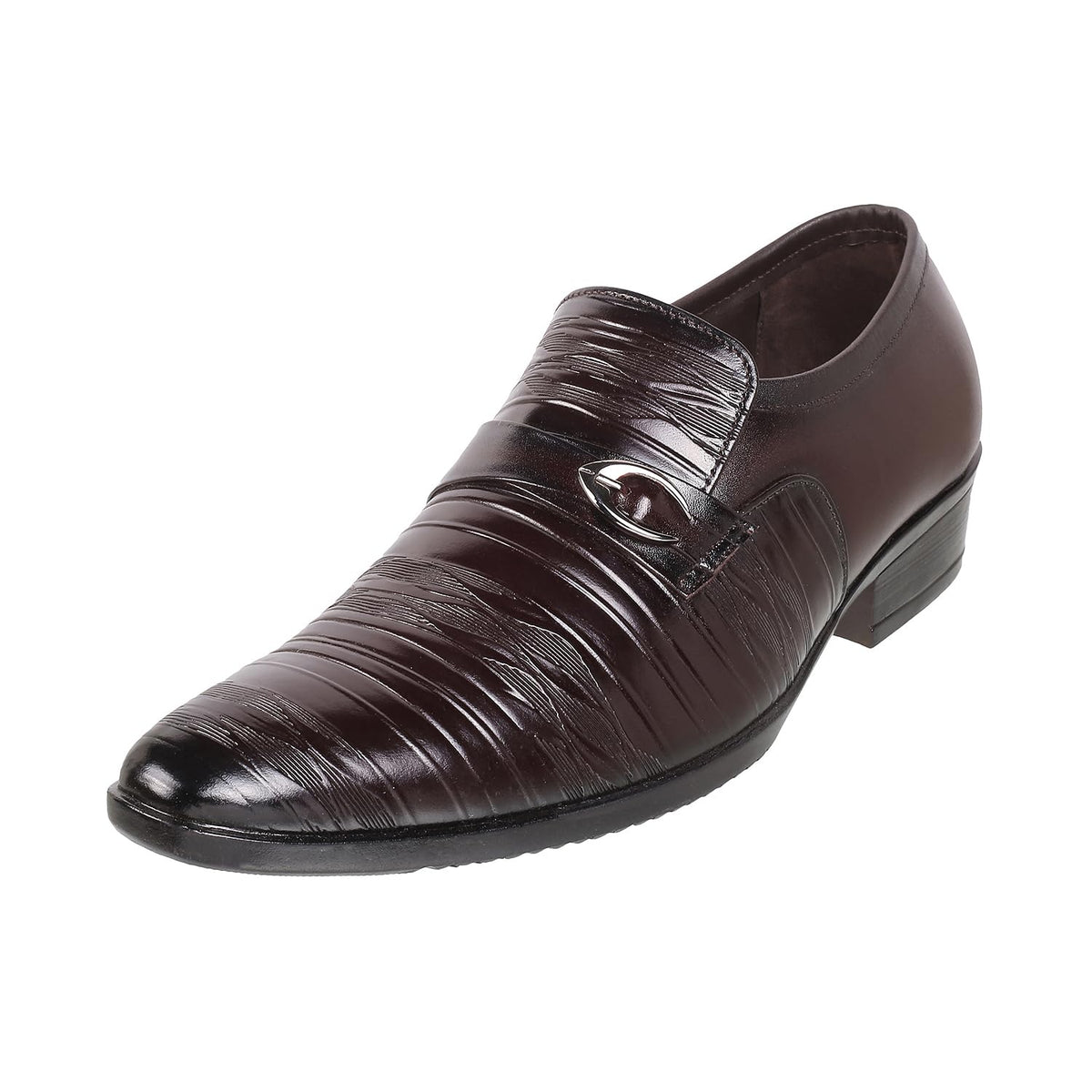Metro Men Brown Formal Leather Flat Shoes UK/7 Eu/41 (1930) 7-41
