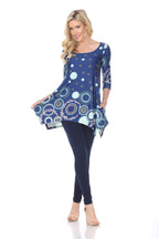 White Mark 1301-49-M Erie Tunic Top - Royal  Medium