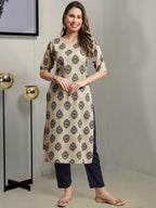 Tee Projekt Crepe Printed Kurta & Pant Set For Women Ethnic Wear Casual Wear Kurta Set