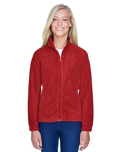 Ladies 8 oz Full-Zip Fleece - BLAcK - XS(D0102H76WVJ)