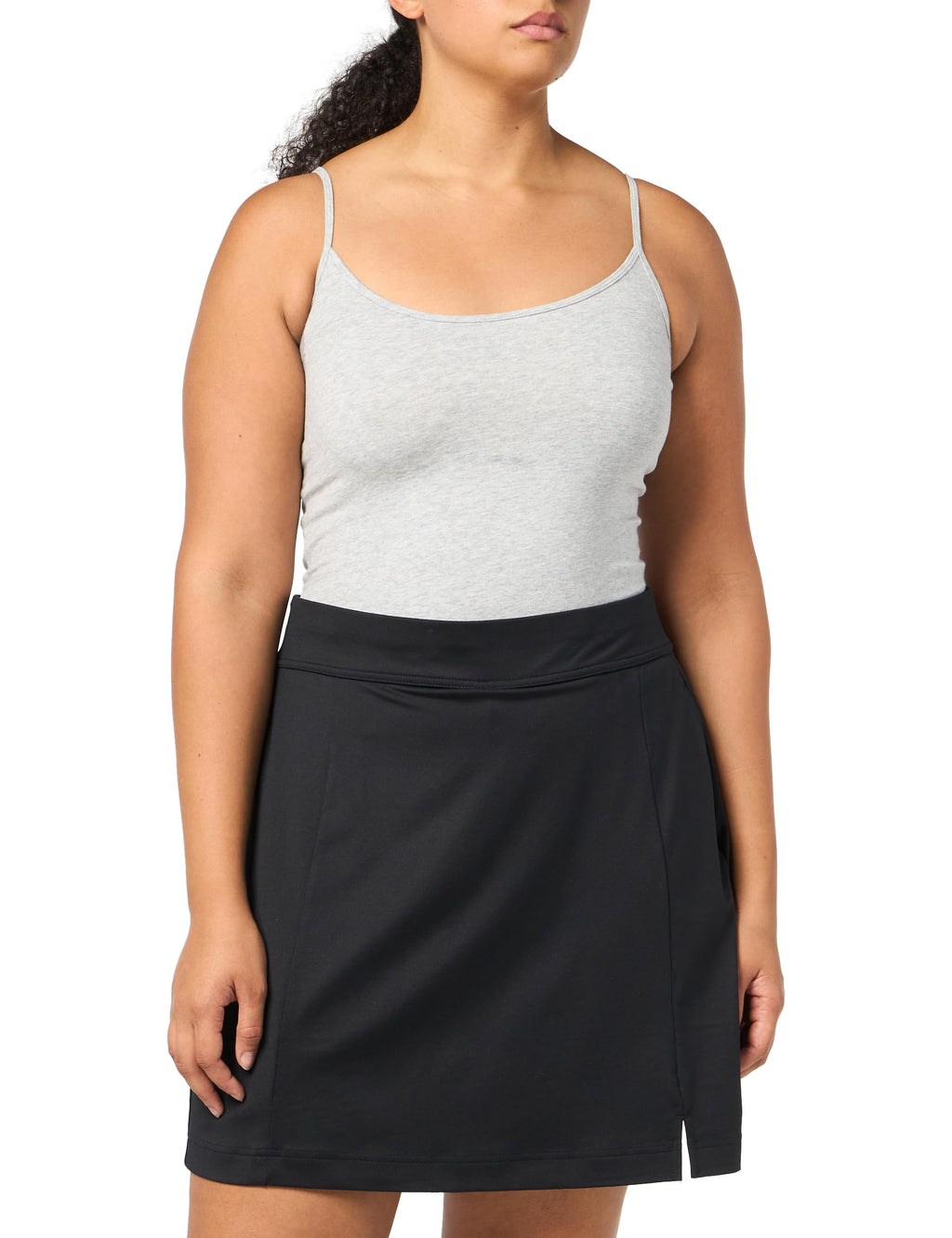 Callaway Women's 17 Opti-Dri Solid Golf Skort With Stretch Fabric and TrueSculpt Slimming Technology, Caviar, Large