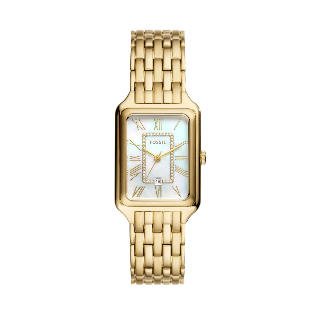 Fossil Women's Raquel Quartz Stainless Steel Three-Hand Watch, Color: Gold (Model: ES5220)