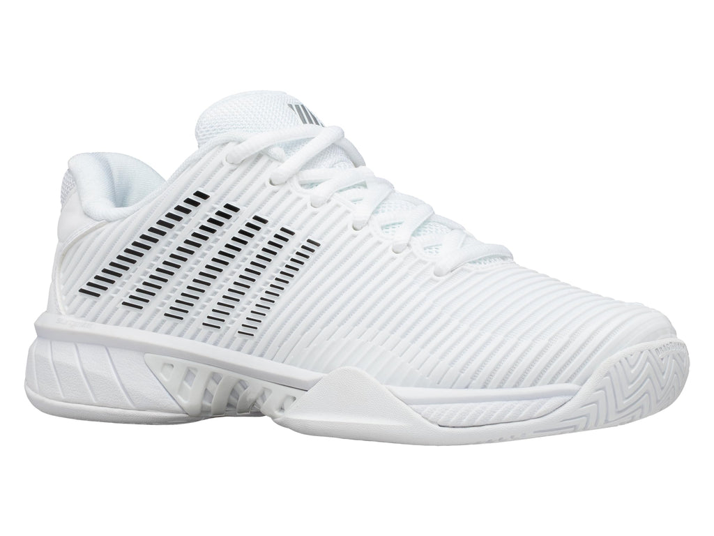 K-Swiss Women's Hypercourt Express 2 Tennis Shoe, White/Black, 8.5 M