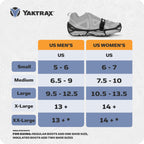 Yaktrax Pro Traction Cleats for Walking, Jogging, or Hiking on Snow and Ice (1 Pair), Large , Black