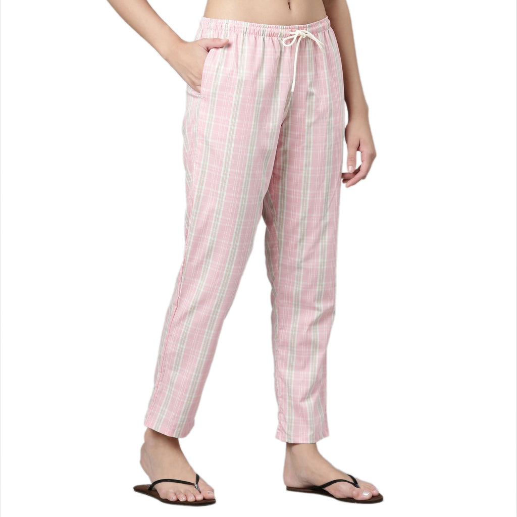Enamor E4A5 Mid-Rise Straight Leg Pant for Women with Side Pockets