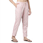 Enamor E4A5 Mid-Rise Straight Leg Pant for Women with Side Pockets