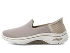 Skechers Women's Go Walk Arch Fit 2.0 Delara Hands Free Slip-Ins Sneaker, Taupe, 9