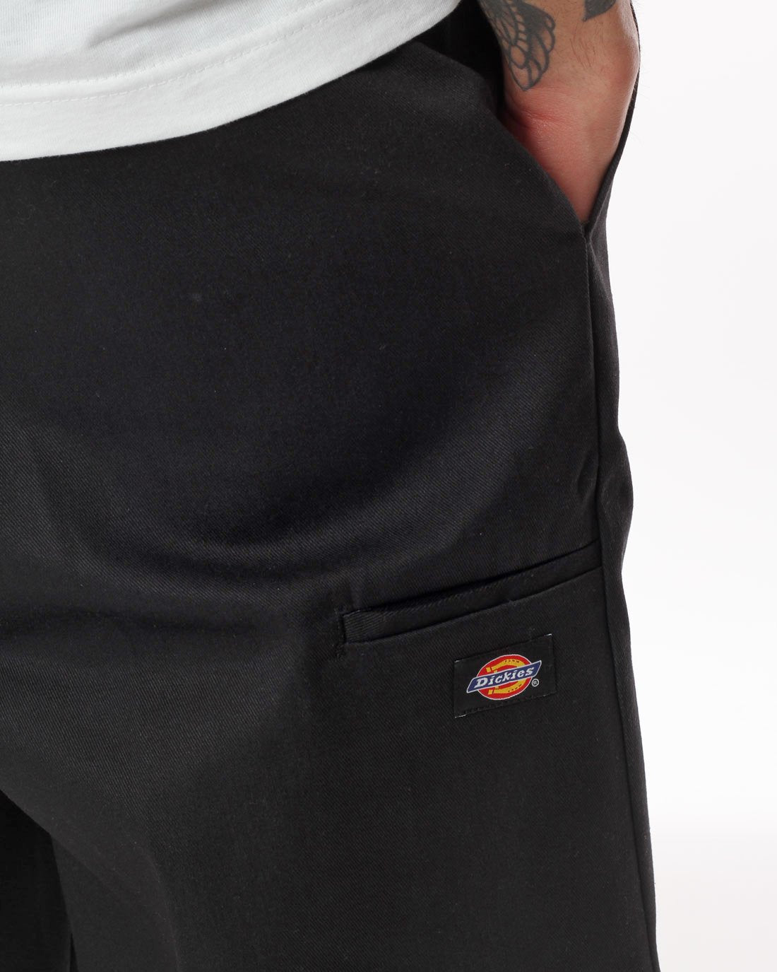 Dickies mens 13 Inch Loose Fit Multi-pocket Work flat front shorts, Black, 42 US