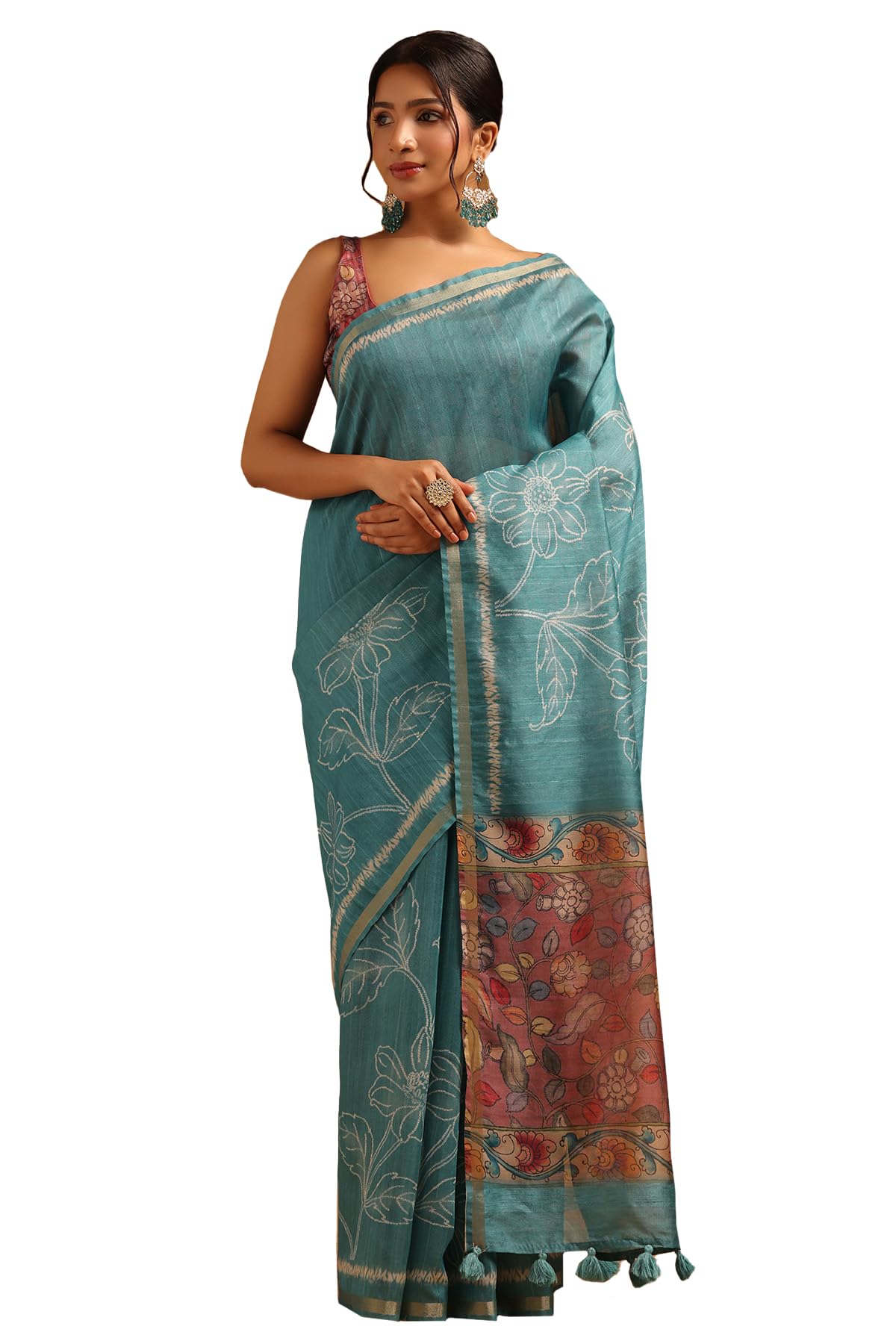 Soch Women Tussar Floral Saree