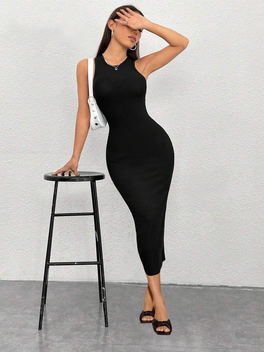 Toochki Dress For Women | Dresses For Women Dress | Bodycon Dress | Black Bodycon Dress | Midi Length Dresses | Lycra Bodycon Dr