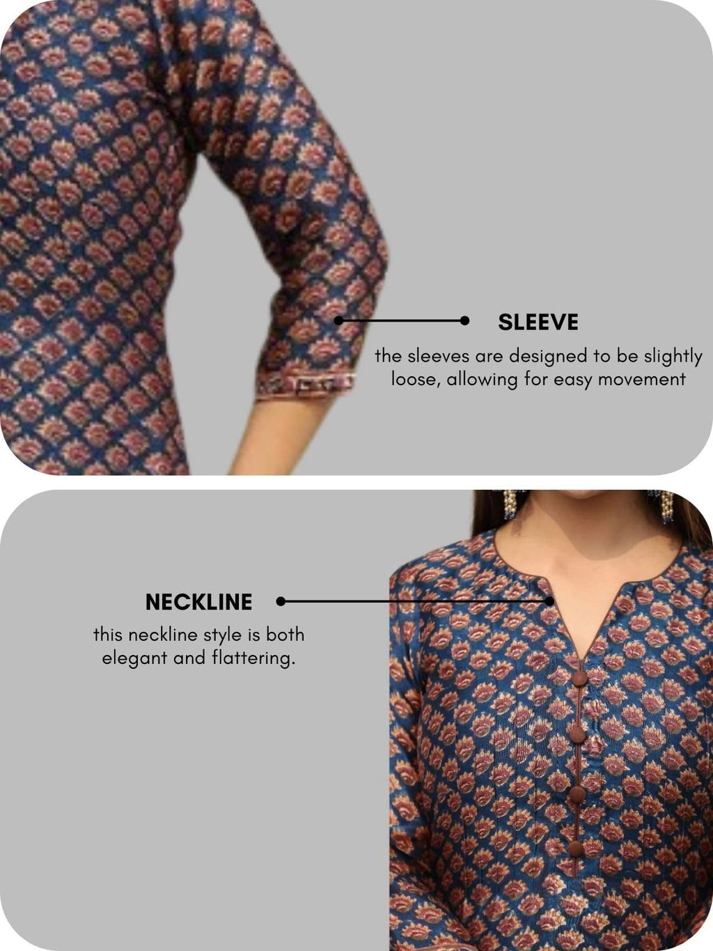 GRECIILOOKS Womens Regular Cotton Blend Regular Fit Kurta Set