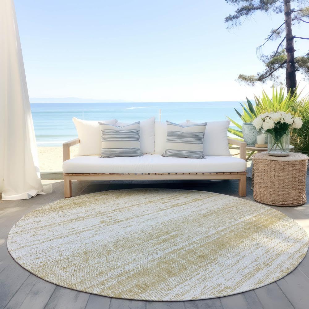 Chantille ACN861 Gold 8' x 8' Rug
