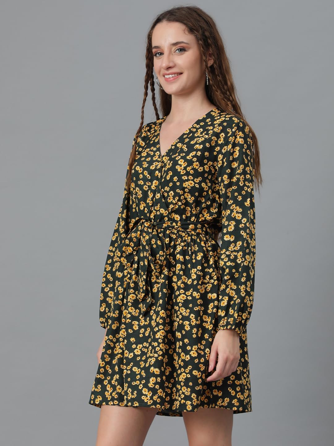 Kotty WomenS Fit And Flare Multicolor Printed Dress