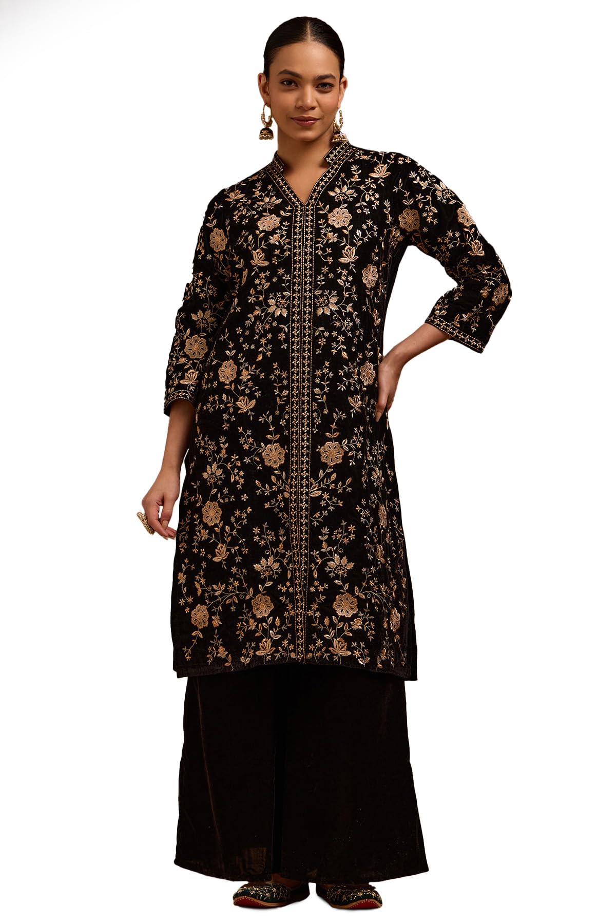 Soch Women Velvet Kurta Set (ww