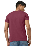 XYXX Mens Solid Regular Fit T-Shirt (XY_CR15_Tshirt_1_Maroon