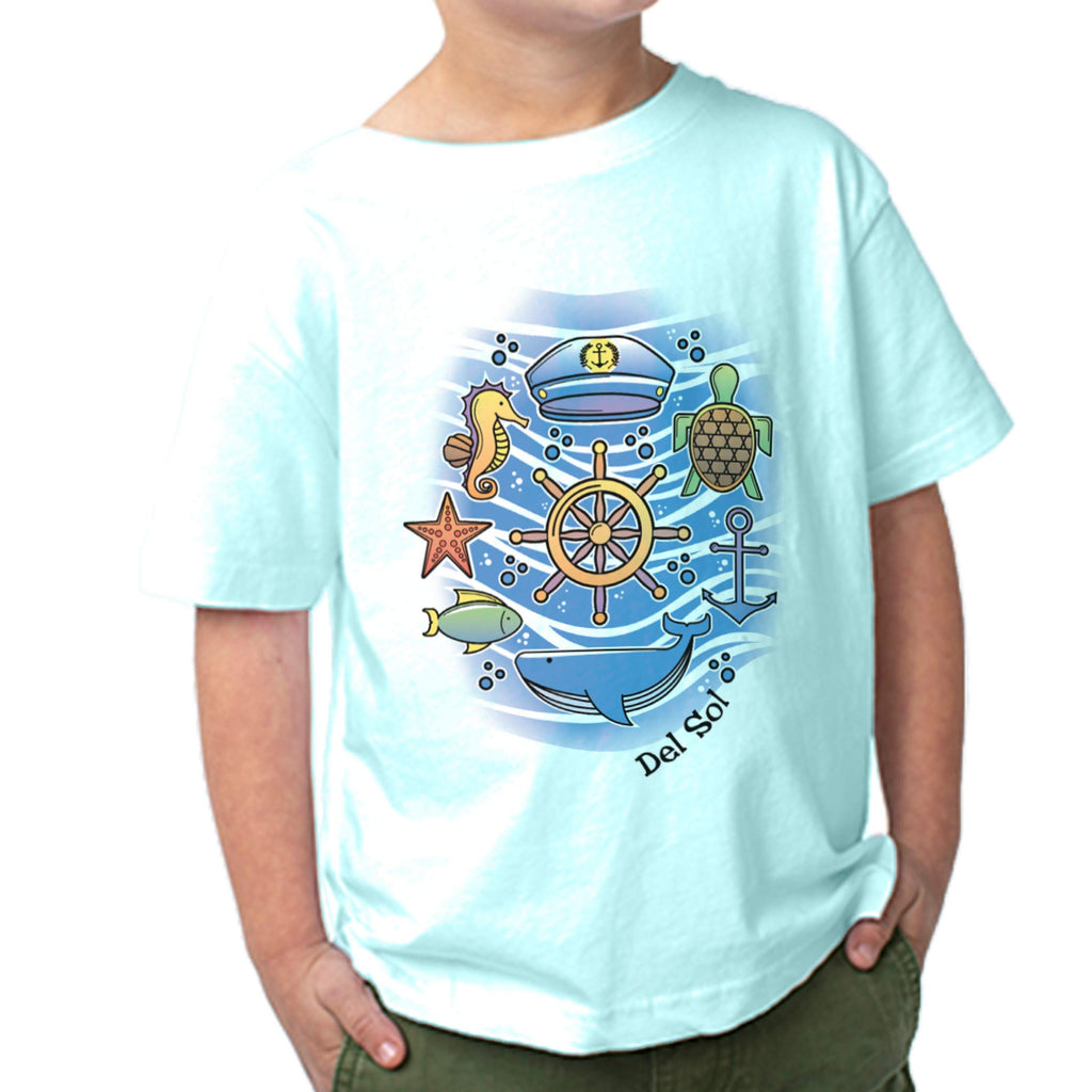 Kids Crew Tee - Sea Adventure by DelSol for Kids - 1 Pc T-Shirt (2T)