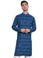 Jompers Mens Sequin & Embroidered Kurta