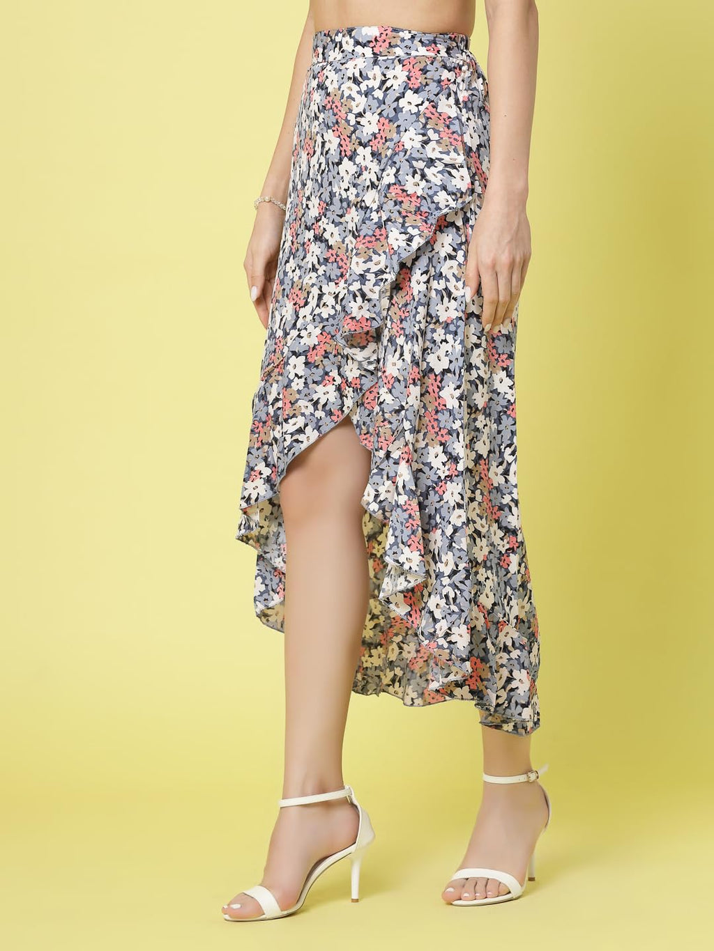 OOMPH! Long Skirts for Women Blue - msk060
