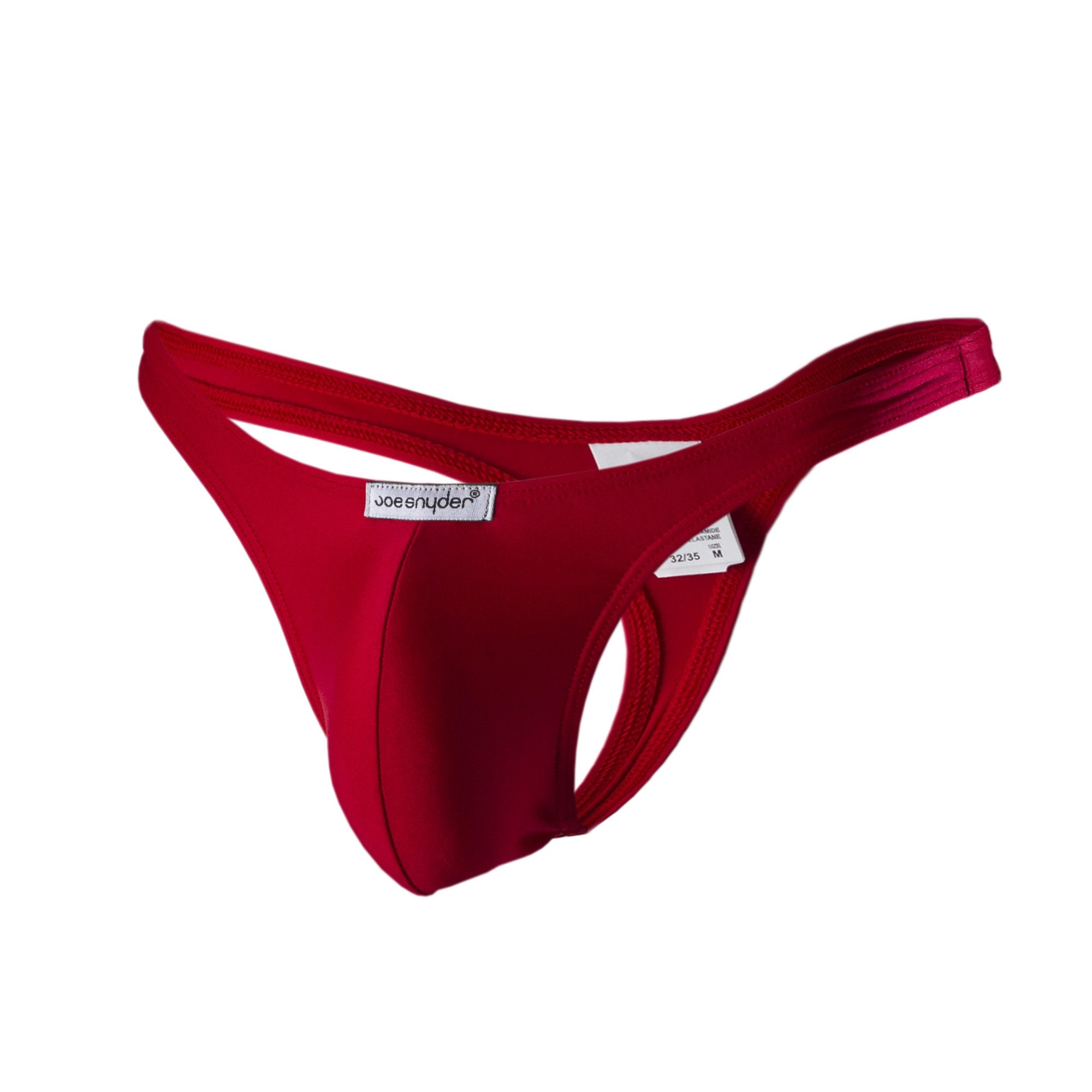 Joe Snyder Polyester Thong -Large-Red