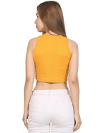 TAGAS Skinny Fit wome Western Tank Tops for Womens and Girls| (C5P-51_Yellow