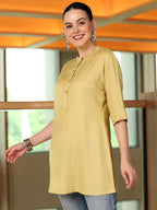 Libas WomenS Straight Tunics (58216_Beige