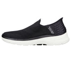 Skechers Men's Slip-ins: GO 6-Easy On Slip-On Walking Sneakers, Black/White, 11.5