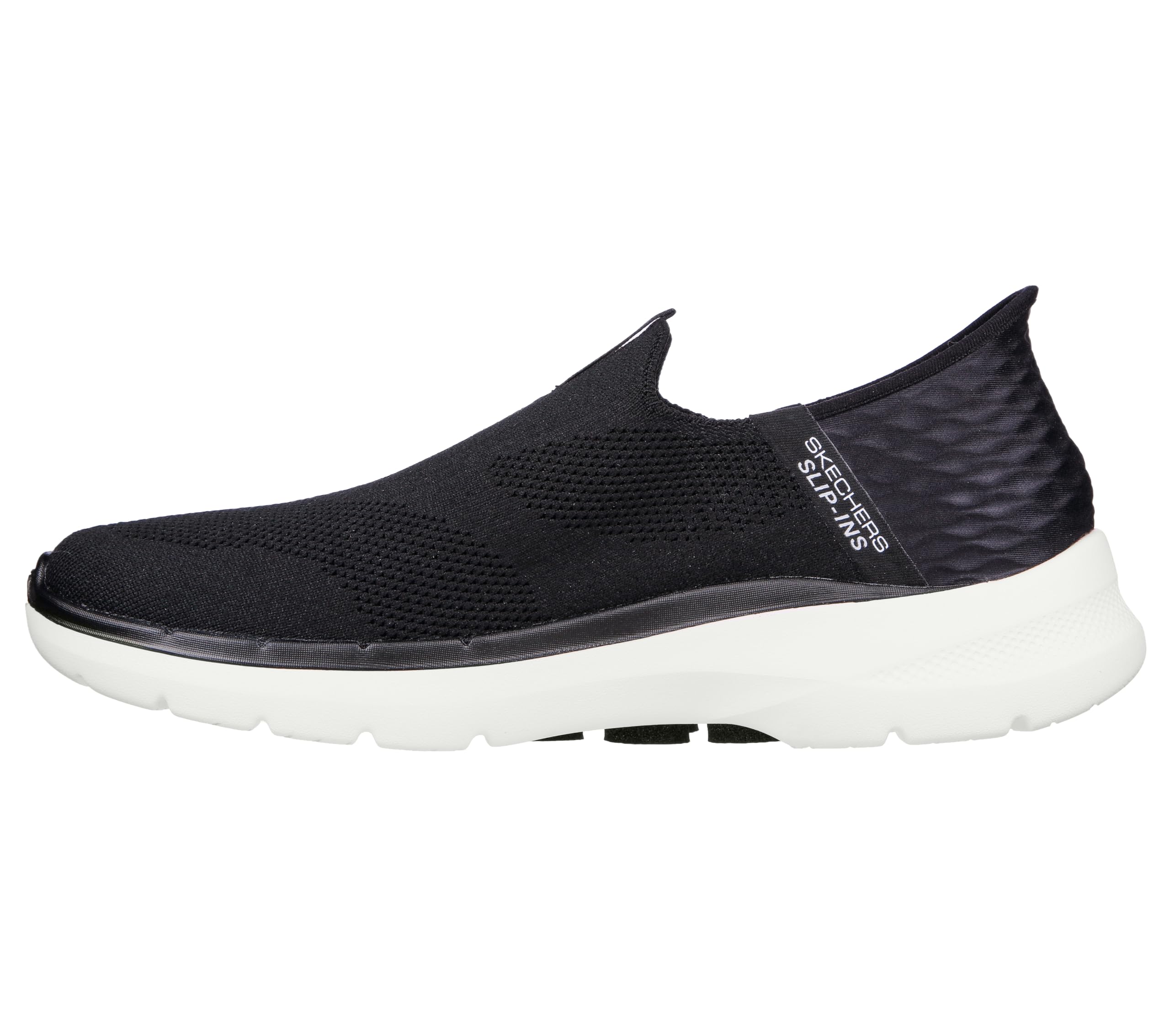 Skechers Men's Slip-ins: GO 6-Easy On Slip-On Walking Sneakers, Black/White, 11.5
