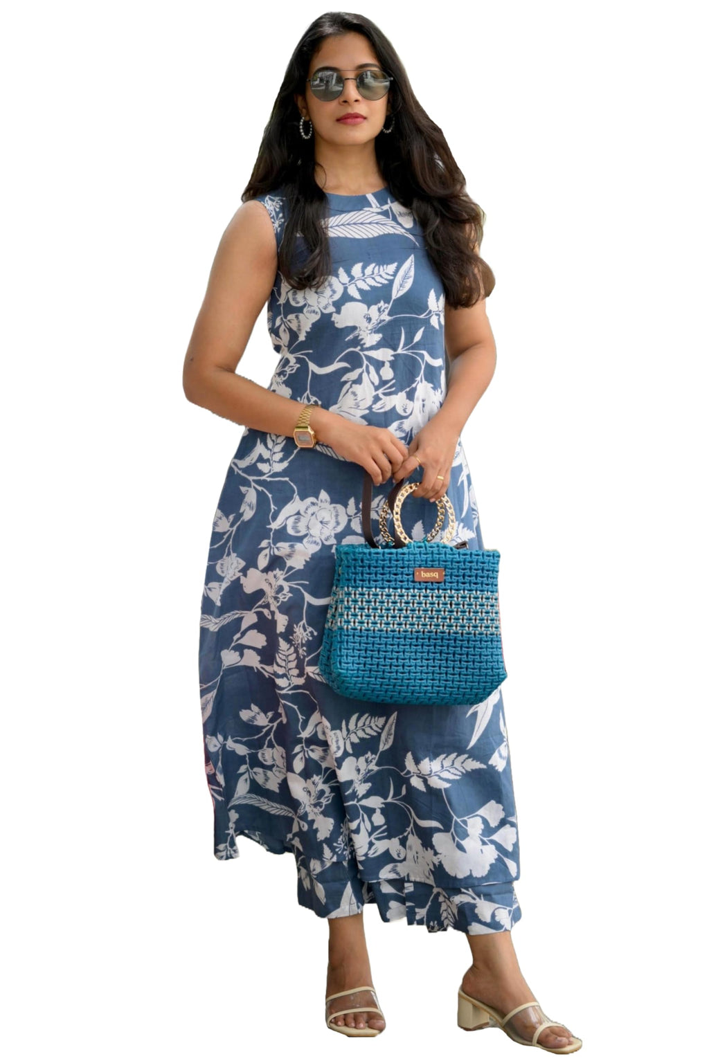 ANNI DESIGNER Womens Rayon Blend Anarkali Printed Kurta with Pant (Senta Grey_XXL_Grey_XX-Large)