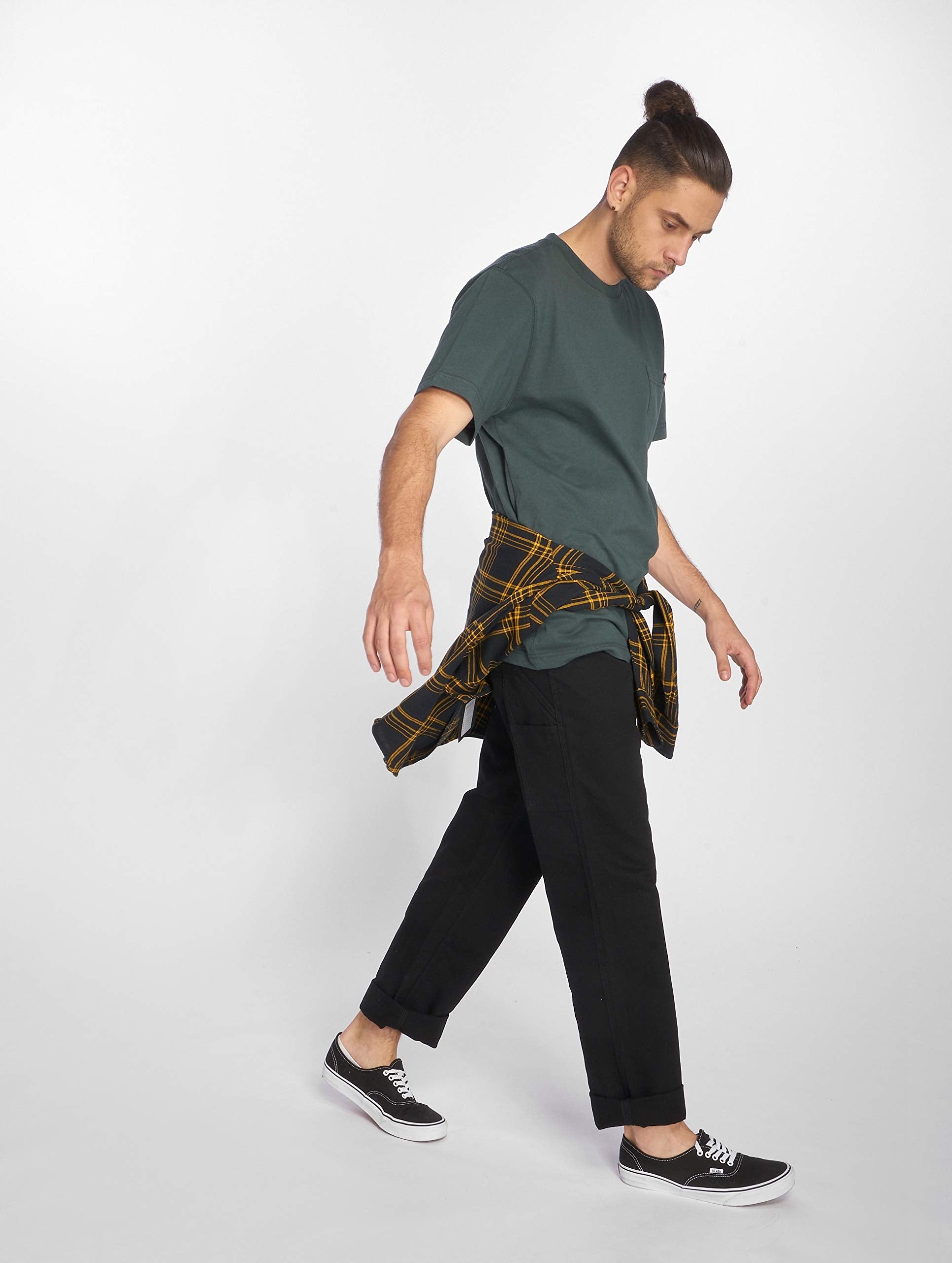 Dickies mens Heavyweight Crew Neck Short Sleeve Tee Big-tall T Shirt, Hunter Green, 3X-Large Big US